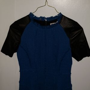 Rebecca Taylor Tweed Leather Dress NWT